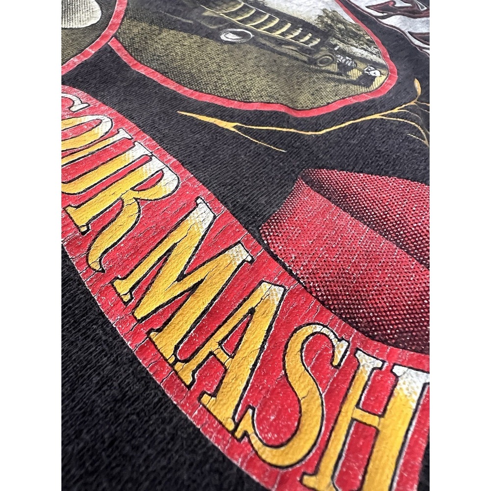 Vintage 90's Jack Daniels 1991 Whiskey Sour Mash Single Stitch T Shirt XL Black - Picture 5 of 14